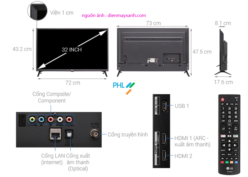 Smart Tivi LG 32 Inch 32LK540BPTA