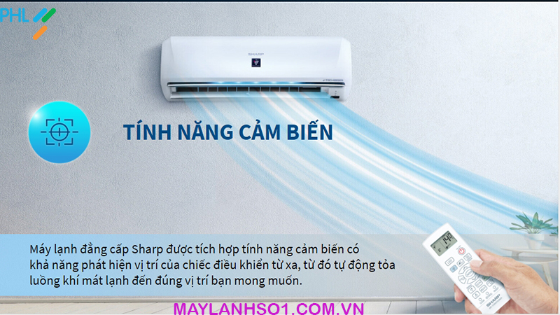 Máy Lạnh Sharp 1.0Hp Inverter XP10UHW - Máy lạnh kháng khuẩn thế hệ mới