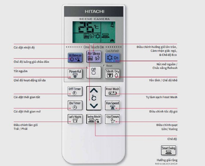 Máy lạnh Hitachi 2.0Hp Inverter RAS-XJ18CKV