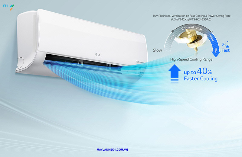 Máy lạnh treo tường LG 2.0Hp Inverter V18ENF - Máy lạnh công suất lớn 2018