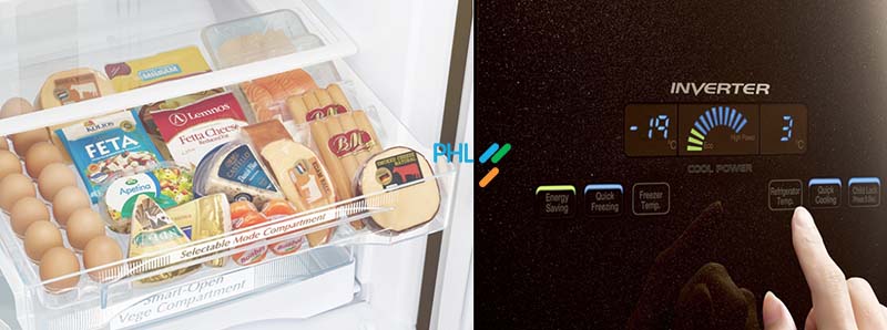 Tủ Lạnh Side By Side Hitachi Inverter 455 Lít R-WB545PGV2